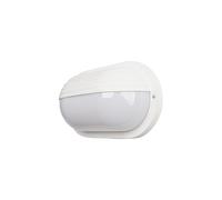 Aplique exterior oval Canopus grande 1xE27 blanco