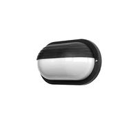 Aplique exterior oval Canopus grande1xE27 negro