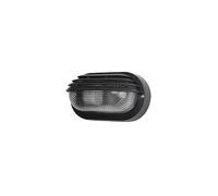 Aplique exterior oval Canopus pequeño 1xE27 negro