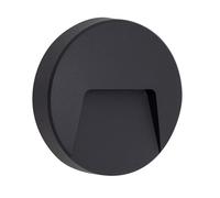 Aplique exterior redond 3w 4000k 100lm levira gris oscuro 3,2x13,5d