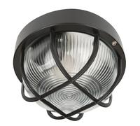 Aplique exterior Smartwares BE100Z E27 IP44 redondo 60W resistente plástico negro