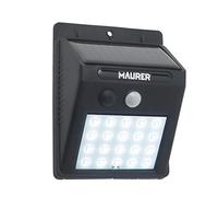Aplique Foco Solar LED Exterior IP65, 200 Lumenes, Sensor Movimiento y Crepuscular, Foco Led Bateria, Foco Solar Bateria,