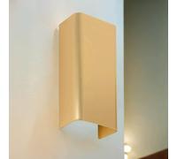 Aplique GU10 Interior, Oro, Up Down, Iluminación indirecta pared, Foco pared interior, Aplique dormitorio, Luz pasillo, Escalera, Lámpara pared