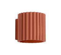 Aplique de pared Aura color rojo ocre