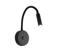 Aplique Interruptor Función Flexarm H: Máx. 45 CM Negro G9 Lámpara para Leer