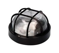 APLIQUE IP54 REDONDO NEGRO E27 40W Ø18,5 CM MOD.TARRAGONA