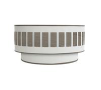 Aplique ivanna 1xe27 blanco-madera gris 17x30x15 cm