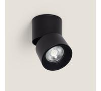 Aplique LED 7W Aluminio Circular Negro New Onuba