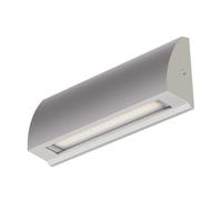 ledscom.de Aplique LED/luz de escalera SEGIN para exteriores, IP54, plano, downlight, gris mate, angular, 6,2 W, 566lm, blanco cálido