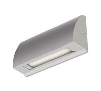 ledscom.de Aplique LED/luz de escalera SEGIN para exteriores, IP54, plano, downlight, gris mate, angular, 3,8 W, 265lm, blanco cálido