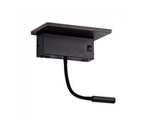 Aplique led con cargador wireless rob2 ii 5+3w marca cristalrecord 1 cm