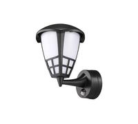 Aplique LED con sensor crepuscular y de movimiento (15W 4000K 1200lm) IP65 color negro