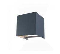 Aplique led de exterior leva antracita 2x5w - 3000k marca wonderlamp 10 cm