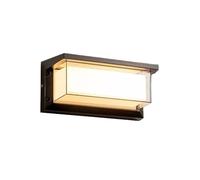 Aplique LED De Pared con Sensor Movimiento AC85-265V For Exteriores, Color Antracita, Ideal For Porches, Balcones, Jardines Y Patios. Estilo Retro Amplias Aplicaciones(Warm White,Radar Sensor,30W)