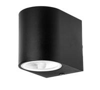 Aplique LED Exterior GU10 Redondo Pared Muro Faretto V-TAC Bianco Negro VT-7651