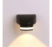 Aplique LED Exterior Impermeable - Elegante Farol de Aluminio Resistente a la Lluvia para jardín, Patio, balcón e iluminación de terrazas (L14cm)