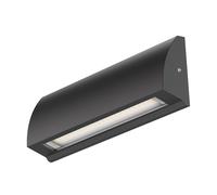 ledscom.de Aplique LED/luz de escalera SEGIN para exteriores, IP54, plano, downlight, negro mate, angular, 6,3 W, 630lm, blanco frío