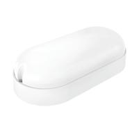 Aplique led oval blanco ext.ip65 7w.neut