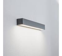 Aplique LED para exterior Arcchio Lengo, 50 cm, 1 luz, gris, CCT