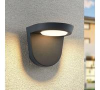 Aplique LED para exterior Carmelo de Lindby, gris oscuro