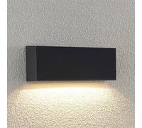 Aplique LED para exterior Jarte de Lindby, 24 cm, down, gris, IP65