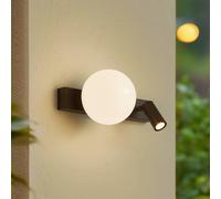 Aplique LED para exterior Lindby Larcie, 35 cm, 2 luces, aluminio, sensor