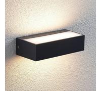 Aplique LED para exterior Lindby Nienke, 17 cm, resistente al agua salada, IP65 True