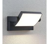 Aplique LED para exterior Lindby Sherin, color antracita, orientable