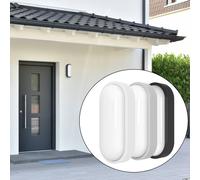 Aplique LED para exterior MEGATRON Zella Neo XL con sensor, gris, IP54