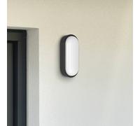 Apliqué LED para exterior MEGATRON Zella Neo XL Sensor negro IP54