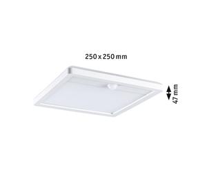 Aplique LED para exterior Paulmann Lamina, blanca, IP44, sensor