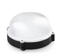 APLIQUE LED REDONDO NEGRO EXT.IP65 12w.F