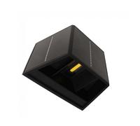 wonderlamp - Aplique LED Solar ajustable 2.7W con sensor crepuscular Alero Negro, Luz neutra 3000K, IP54