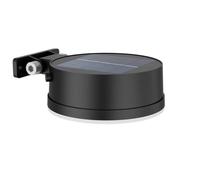 Philips Lighting - Aplique pared Exterior Vynce, alimentación solar, formato redondo, 1.5W, 2700K,negro, resistente a intemperie IP44