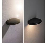 Aplique LED solar para exterior Paulmann Ryse, antracita