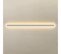 Aplique lineal LED acrílico para pared, lámpara de pared larga para interiores, luminaria de aluminio blanco cálido de 3000 K para dormitorio, sala de estar, balcón, restaurante, pasillo de hotel (bla