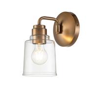 Aplique Metal Cristal 24,3 CM Alto En Latón Capeado Vintage Wandleuchte
