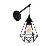 Aplique Moderno Vintage Design Negro 1 Luz GL0498