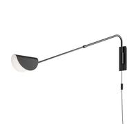 Aplique Negro Cable Enchufe Oficina Pasillo Cocina T: 105 CM G9 Wandleuchte