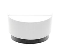Aplique olga 1xe27 blanco/madera negra 15x30x16 cm