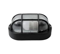 APLIQUE OVAL NEGRO IP54 E27 MAX40W