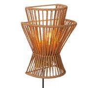 Aplique Papel Pasillo Natural Oro H:24CM E27 Cable Enchufe Wandleuchte Oficina