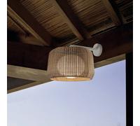 Aplique para exterior Bover Fora A, blanco natural/beige, Ø 50 cm, E27 True