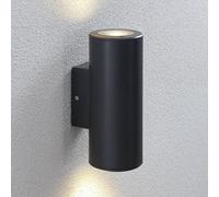 Lindby - Nati Round Aplique Exterior IP54 Dark Grey Lindby