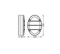OSRAM ENDURA CLASSIC ORBICK W lámpara de exterior, casquillo E27, gris oscuro, aluminio, instalación fácil y rápida, difusor mate, clase de protección IP65, uso exterior