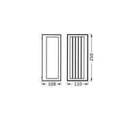 OSRAM ENDURA CLASSIC RADICK W lámpara de exterior, casquillo E27, gris oscuro, aluminio, instalación fácil y rápida, difusor mate, clase de protección IP65, uso exterior