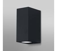 OSRAM Aplique de exterior ENDURA Classic Square Updown, negro, casquillo GU10 (máx. 35W), puede equiparse con una lámpara normal o inteligente, tipo down o up/down, protección IP44