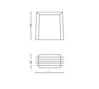 Aplique para exterior Philips myGarden Shades E27 gris