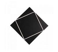 Aplique pared acrilico color negro serie dakla 45cm