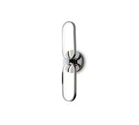 Aplique pared aluminio color cromo serie 13cm